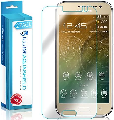 ILLUMI AquaShield képernyővédő fólia Kompatibilis a Samsung Galaxy J2 (2 Csomag) Nem-Buborék a Nagy Felbontású Clear Rugalmas