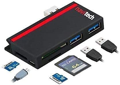 Navitech 2 az 1-ben Laptop/Tablet USB 3.0/2.0 HUB Adapter/Micro USB Bemenet SD/Micro SD Kártya Olvasó Kompatibilis a Lenovo