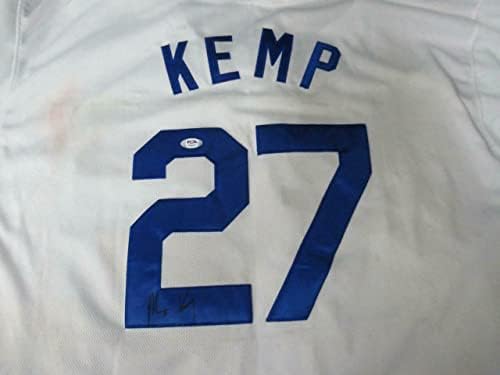 Matt Kemp Aláírt Hivatalos Dodgers Fenséges Jersey Auto PSA/DNS AI58455 - Dedikált MLB Mezek