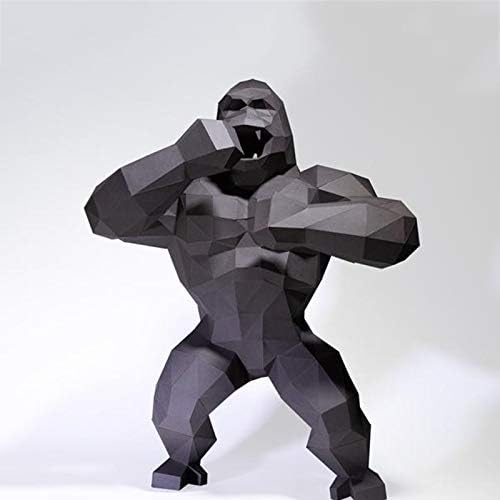 WLL-DP King Kong Orángután 3D Papír Szobor DIY Előre Vágott Papír Kézműves Papír Játék Paper Modell Geometriai Otthon Dekoráció,