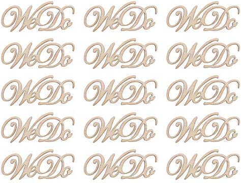 Amosfun 2.2x0.9 Esküvői Mi Fa Kivágás Mini Fa Szelet DIY Kézműves Tartozék 15pcs
