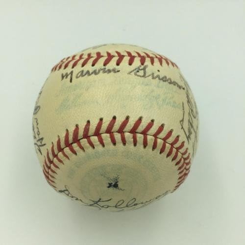 Gyönyörű 1949 Detroit Tigers Csapata Aláírt Amerikai profi Baseball-Liga SZÖVETSÉG COA - Dedikált Baseball