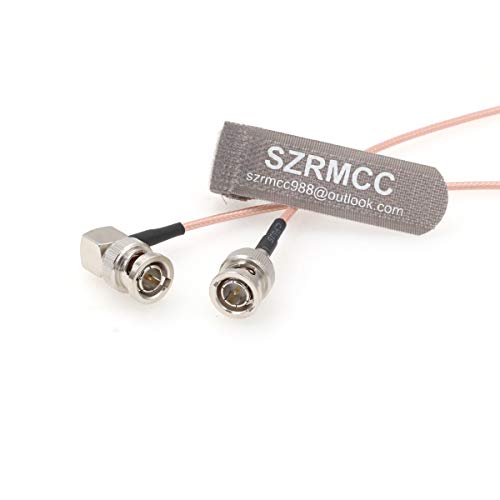 SZRMCC BNC Férfi derékszögű BNC Férfi 75ohm HD-SDI 3G RG179 Video Koaxiális Kábel ARRI PIROS Blackmagic Kamerák Atomos SmallHD