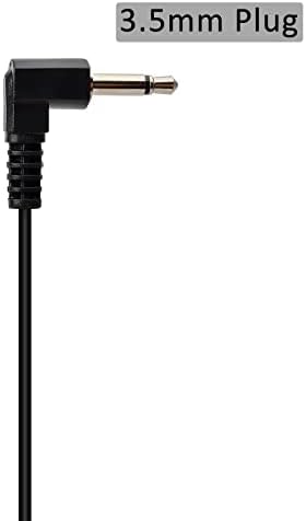 HYSHIKRA 3,5 mm-es Biztonsági Figyelj Csak Fülhallgató, C-Alakú Fülhallgató Spirál Kábel Motorola Icom Yaesu Walkie-Talkie