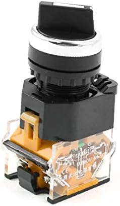 X-mosás ragályos 380V 10A 2NO 3-állású Fekete Felső Választó Egyéni Reteszelő Rotary Switch(Selettore rotante autobloccante