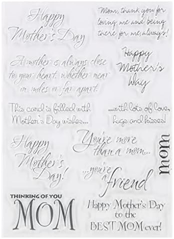 DDOUJOY Szavak Boldog anyák Napja Anya Háttér Világos Bélyeget Kártya Készítés Dekoráció, valamint DIY Scrapbooking 3022405
