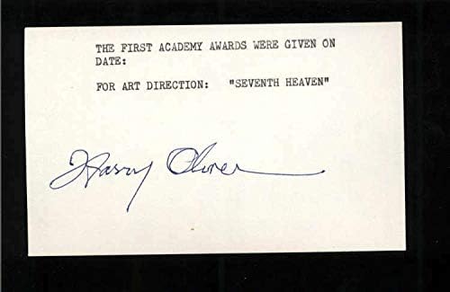 Harry Oliver D. 1973 Művészeti Igazgató Hetedik Mennyország Aláírt 3 x 5 Index Kártya - NHL Vágott Aláírás