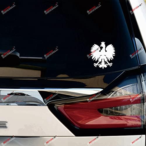 2X Fehér, 4 Polska Sas Matrica címere Lengyelország Herb Polski lengyel Zászló Autó Vinil Egyszerű Stílus