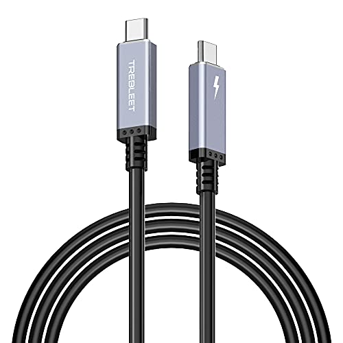 8.2 ft (2,5 m) USB4 Kábel Kompatibilis a Thunderbolt Kábel 3 40Gbps, 100W,5K@60Hz, Kompatibilis a Thunderbolt-3 (USB-C) Hub,