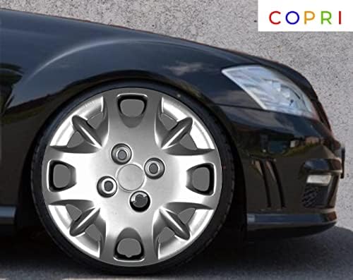 Copri Készlet 4 Kerék Fedezze 13 Coll Ezüst Dísztárcsa Bolt-On Illik Volkswagen VW