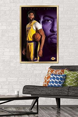 Tendenciák a Nemzetközi NBA Los Angeles Lakers - Anthony Davis 19 Fali Poszter, 22.375 x 34, Arany Keretes Változat