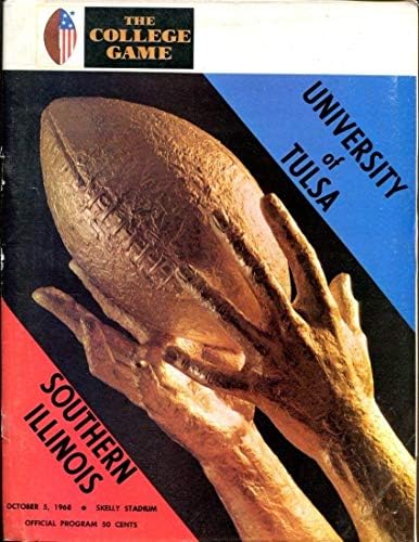 1968-ban Tulsa v Dél-Illinois-i Labdarúgó Program 10/5 Skelly Stadion VG 44272 - Főiskolai Programok