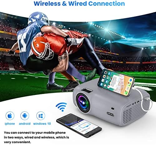 Projektor WiFi, valamint Bluetooth, Natív 1080P Projektor 8500L Hd Mini Telefon Projektor 100 Projektor Kijelző,Video Projektor