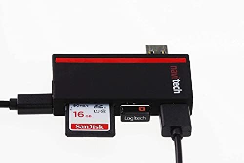 Navitech 2 az 1-ben Laptop/Tablet USB 3.0/2.0 HUB Adapter/Micro USB Bemenet SD/Micro SD Kártya Olvasó, Kompatibilis: Lenovo