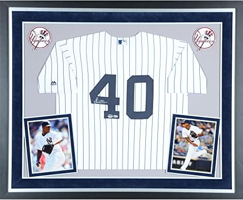 Luis Severino New York Yankees Deluxe Keretes Dedikált Fenséges Fehér Másolat Jersey - Dedikált MLB Mezek