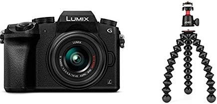 PANASONIC LUMIX G7 4K tükör nélküli Fényképezőgép JOBY GorillaPod 3K Készlet - Fekete/Charcoal