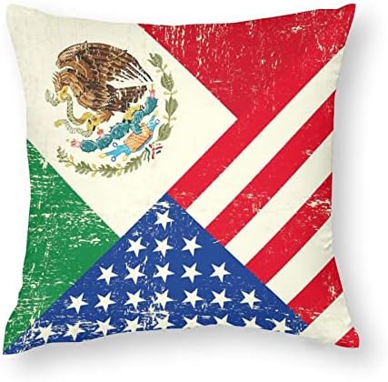 USA, Mexikói Zászló Készlet 2 Párnát Takaró Szögletes Párna, Párnahuzat a Kanapé, Kanapé, Hálószoba, Autó Dekoráció