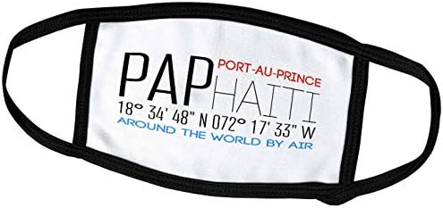3dRose Port-au-Prince, Haiti, A Világ légi Utazási Ajándék - Arcát Takaró (fc_320394_2)