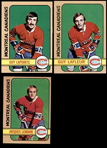 1972-73 Topps Montreal Canadiens Csapat Készlet 6 - EX/MT - Asztalon Jégkorong Kártyák
