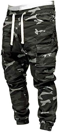 JINFE Punk Hip-Hop Nadrág Jóképű Nadrág Férfi PocketJeans Szerszámok M-4XL Laza Divat Terepszínű Nadrág Férfi Nadrág M