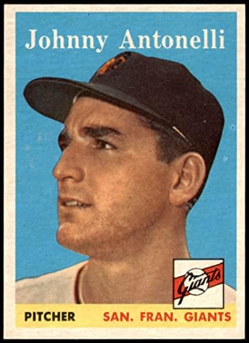 1958 Topps 152 Johnny Antonelli San Francisco Giants (Baseball Kártya) NM Óriások