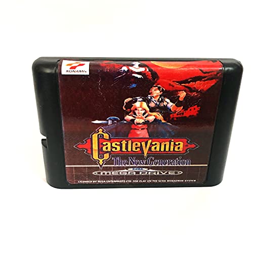 Királyi Retro Castlevania Az Új Generáció A Sega Genesis Mega Drive 16 Bites Játék Patron PAL, Illetve NTSC (Fekete)