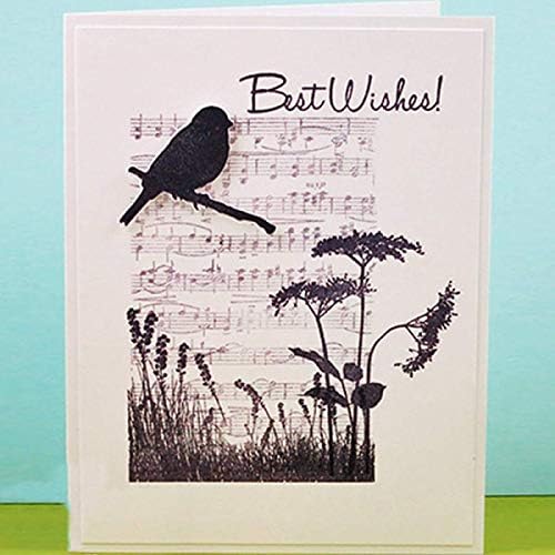 A madarak Levelek a Növény Toll Mintáit üdvözlettel Átlátszó Szilikon Tiszta Bélyeg Kártya Készítés DIY Scrapbooking Kézzel