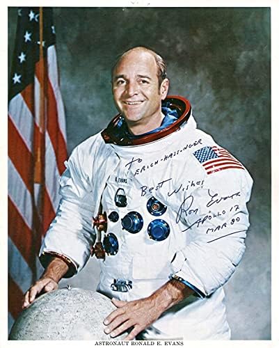 A NASA ŰRHAJÓS Ron Evans autográf, aláírt fotó