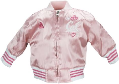 adidas NCAA Lányok Csecsemők (0M-24M), valamint a Kisgyermekek (2T-4T) Rózsaszín Szatén Felvidítani Kabát, Csapat Lehetőségek