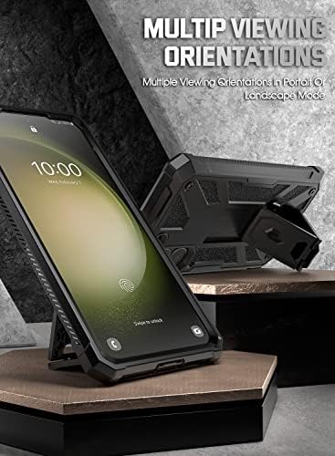 Költői Spártai tok Samsung Galaxy S23+ Plusz 5G 6.7 inch, Beépített Képernyő Védő Munka Ujjlenyomat-AZONOSÍTÓ, Teljes Test