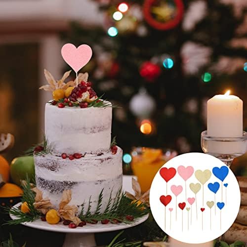 Homoyoyo Esküvői Dekoráció, Torta Díszítő 8 Csomag Valentin-Nap Témája Torta Plug-a Szerelem Célja a Tortát a Beszúrás Lapot