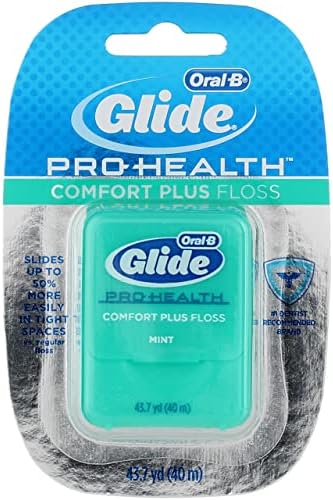 Oral-B Glide Pro-Egészségügyi Comfort Plus Fogselymet, Menta (Csomag 1)
