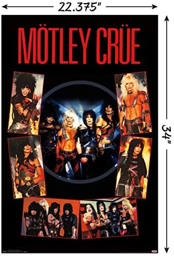Tendenciák a Nemzetközi Mötley Crüe - Ordítson az Ördög A Falon Plakát, 22.375 x 34, Poszter & Mount Csomag