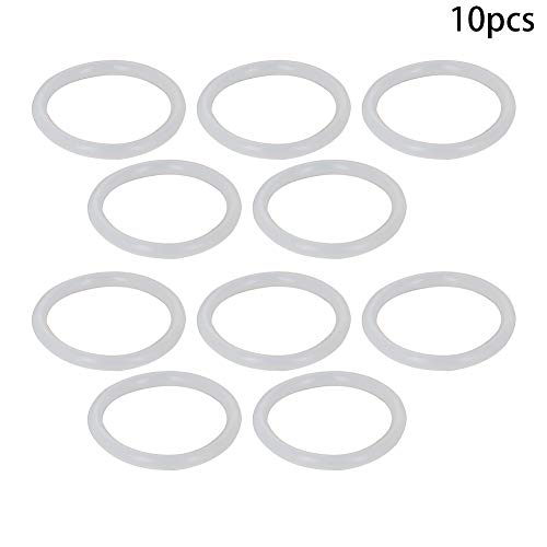 Othmro 10db Fehér Lapos Szilikon O-Gyűrű Tömítő Gyűrű, 26x32x3mm(IDxODxTHK) Kerek O-Gyűrű Csaptelep zuhanyfej Alátétek Kerti