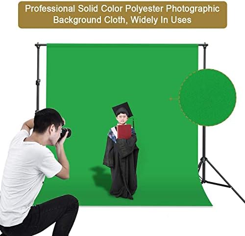 UTEBIT Zöld Hátteret, 5 x 6,5 láb Fotózás Háttér Zöld Ruhával, Összecsukható Bluebox Vissza Csepp Videó Stúdió fotózás Portré