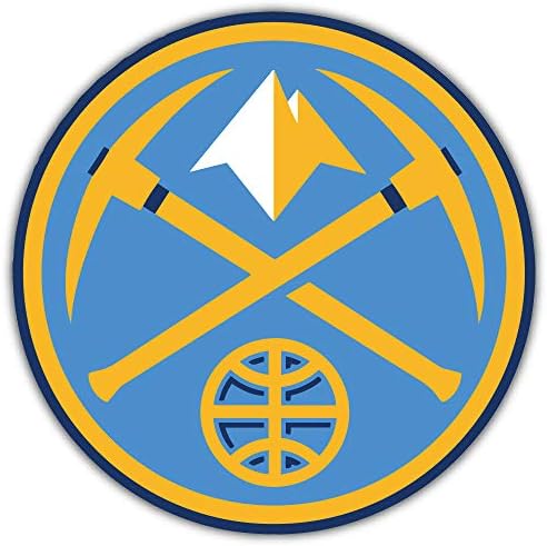 Denver Város Nugget Sport Logo Kosárlabda Kivágott Matrica, Matrica 12 X 12