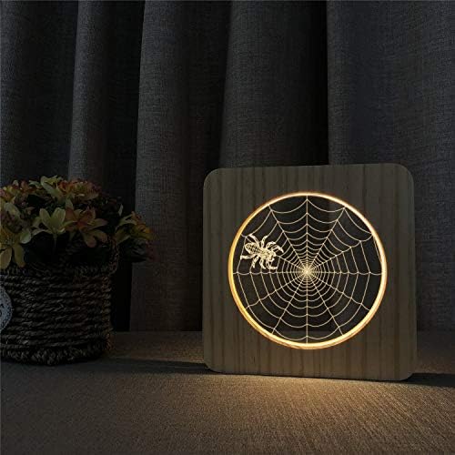 Üveg gr Pókháló asztali lámpa LED-es Éjszakai Fény, lakberendezési Gyermekek Kreatív asztali lámpa Ajándék
