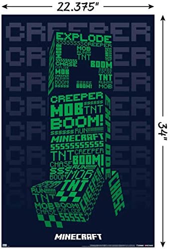 Tendenciák a Nemzetközi Minecraft - Creeperscope Fali Poszter, 22.375 x 34, keret nélküli Változat