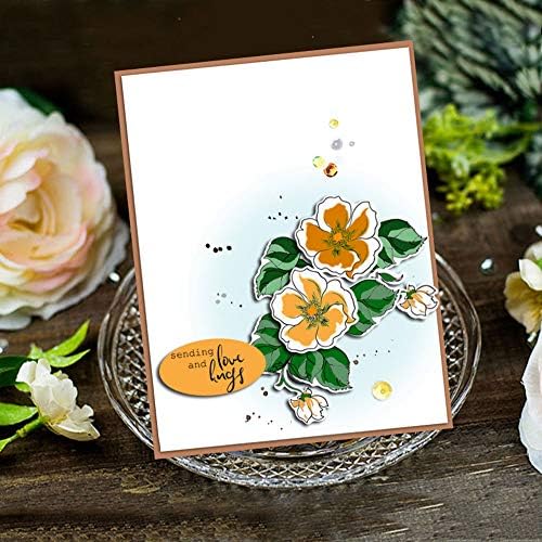 Arrietty DIY Réteges Virágok, Levelek Világos Bélyeget Kártya Készítés Dekoráció, valamint DIY Scrapbooking Eszközök Gumi