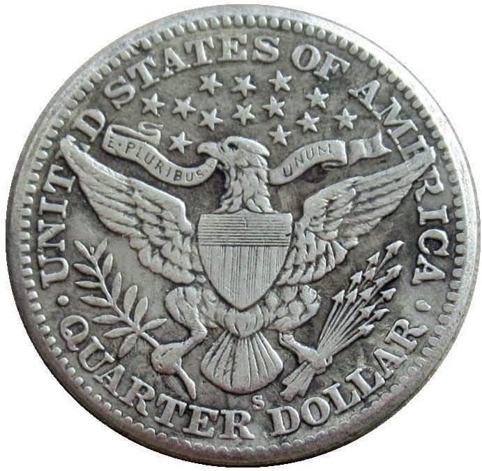 25 Cent Borbély 1897 Ezüst Bevonatú Replika Emlékérme