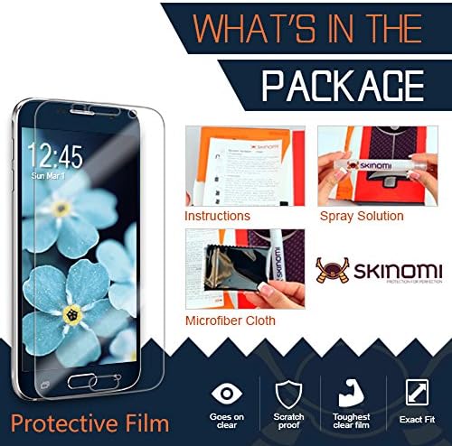 Skinomi Fekete Szénszálas Teljes Test Bőr Kompatibilis a Samsung Galaxy Z Hajtás 3 (Teljes Lefedettség) TechSkin Anti-Buborék