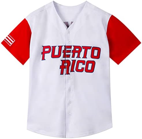 Férfi 21 Puerto Rico Világ Játék Nagy Klasszikus Baseball Jersey Varrott Ajándékok kedvelőinek S-XXXL