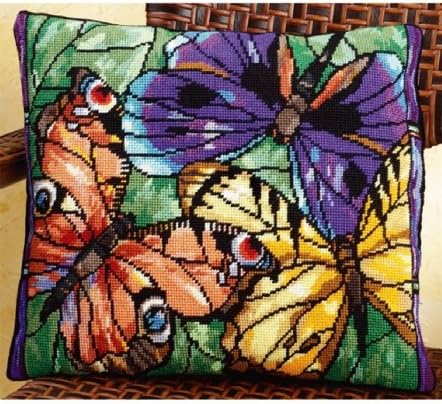Janlynn Ólomüveg Szépségek Pillangók Hímzés Készlet