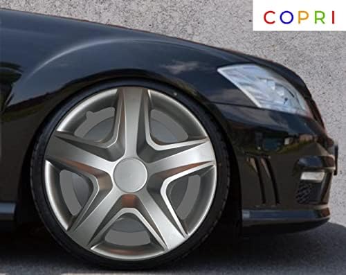 Copri Készlet 4 Kerék Fedezze 15 Coll Ezüst Dísztárcsa Snap-On Illik BMW