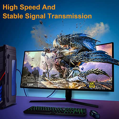 VEECOH 4K-HDMI Kábel 33Ft/10M Ultra High Speed Hdmi Kábel 2.0,Highwings HDR 4K@60Hz 1080P@120Hz,hdmi Kábel Támogatja a 3D-s,HD,ARC,CEC,HDCP