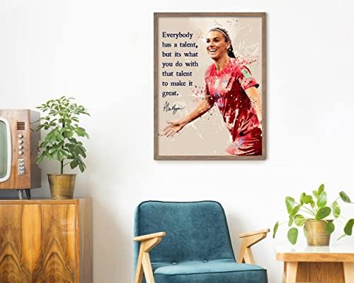 Alex Morgan Poszter, USA Női Nemzeti Futball Csapat Plakátok, Alex Morgan Wall Art Print - Ajándékokat Tini Lányok, Lányom,