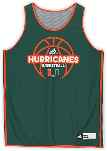 Sport Emlékek Miami Hurricanes Csapat által Kiadott 31-Ig Zöld Reverzibilis Jersey A Kosárlabda Program - Méret 2XL - Főiskolai