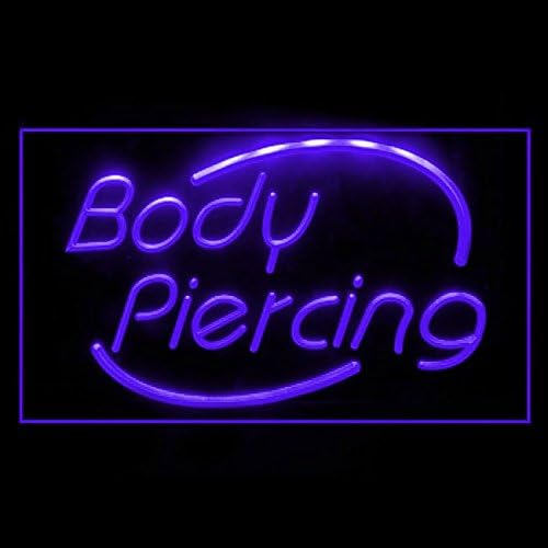 100018 Body Piercing Tattoo Shop Center lakberendezés Kijelző LED Neon Sign (12 X 8, Zöld)