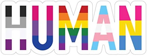 Emberi LMBT+ Meleg Büszkeség Matrica Szivárvány Leszbikus, Biszexuális Pansexual Transznemű Zászló Vinyl Matrica, Autó, Teherautó