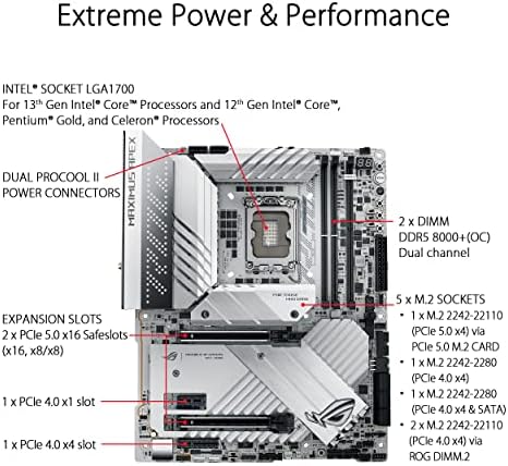 ASUS ROG Maximus Z790 Apex (WiFi 6E) LGA1700(Intel12th,13thGen) ATX játék alaplap (PCIe5.0,DDR5,24power szakaszában,DDR5,5x